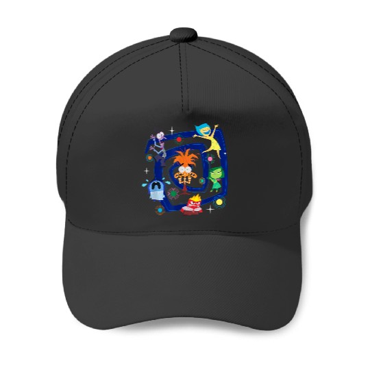 Disney Pixar Inside Out 2 Emotions Spiral Of Anxiety Baseball Caps