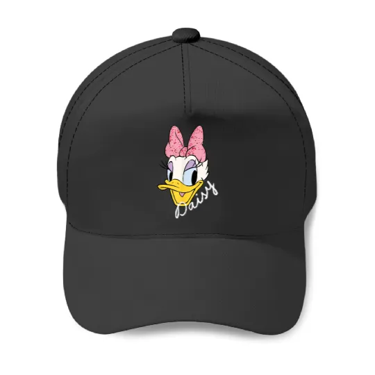 Disney Daisy Duck Sassy Glamorous Speckled Bow And Name Baseball Caps