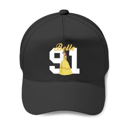 Womens Disney Beauty and the Beast Belle Vintagess Princess Portrait VNeck Baseball Caps