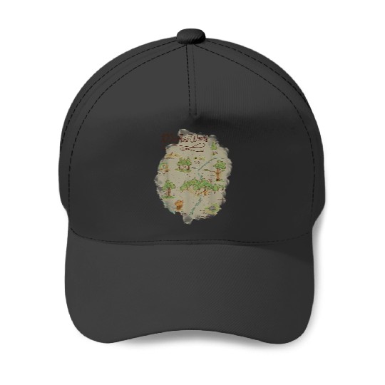 Disney Winnie The Pooh 100 Acre Woods Map Baseball Caps