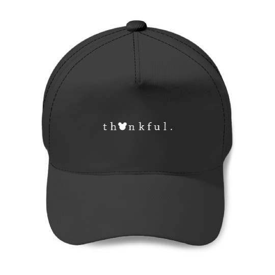 Disney Thankful Baseball Caps, Disney Thankful Baseball Caps, Mickey Head Thanksgiving Baseball Caps