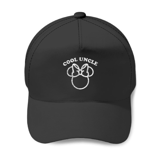 Disney Minnie Mouse Father's Day Girl Cool Uncle Distressed Baseball Caps