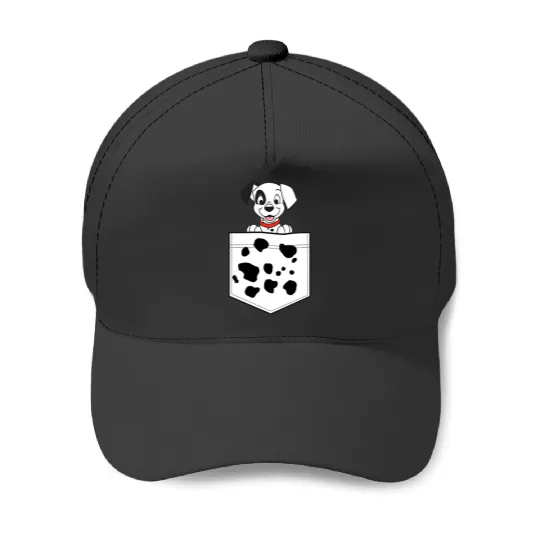 Disney 101 Dalmatians Patch Puppy Dotted Pocket Logo Baseball Caps