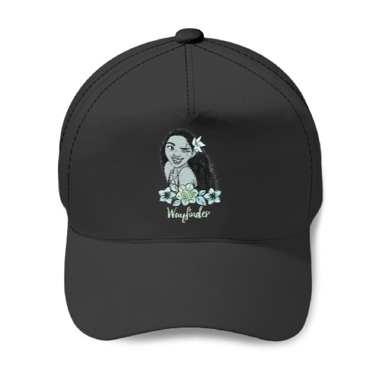 Disney Moana Wayfinder Floral Wink Portrait Baseball Caps