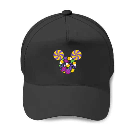 Disney Mickey and Friends Halloween Mickey Candy Face Baseball Caps