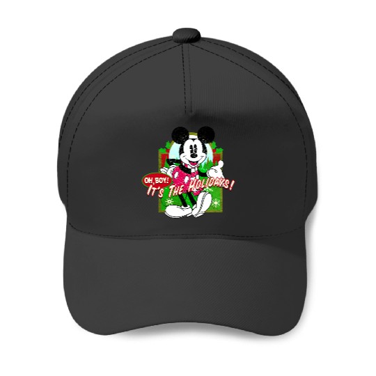 Disney Mickey Mouse Oh Boy Its The Holidays Christmas Merry Christmas 2024 Baseball Caps