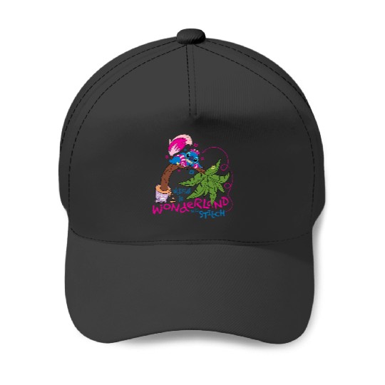 Disney 100 Stitch in Costume Cheshire Cat Wonderland Welcome Baseball Caps
