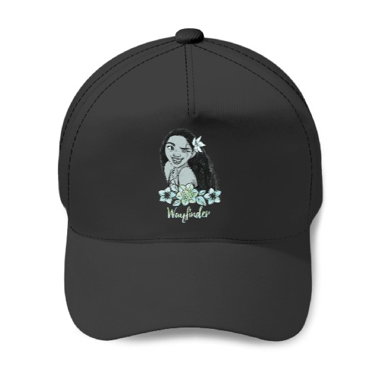 Disney Moana Wayfinder Floral Wink Portrait Baseball Caps