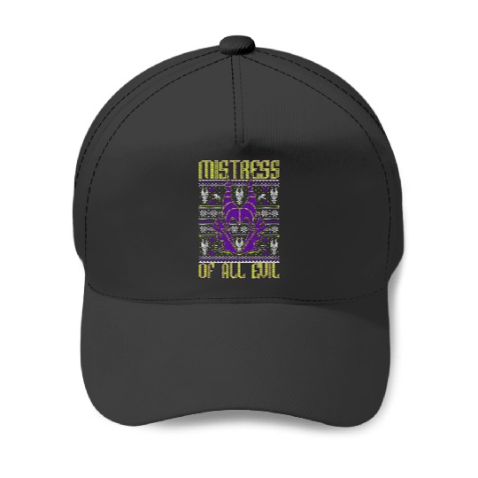 Disney Villains Maleficent Ugly Christmas Style Merry Christmas 2024 Baseball Caps