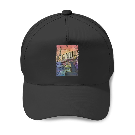 Disney Pixar Ratatouille Remy City View Poster Baseball Caps