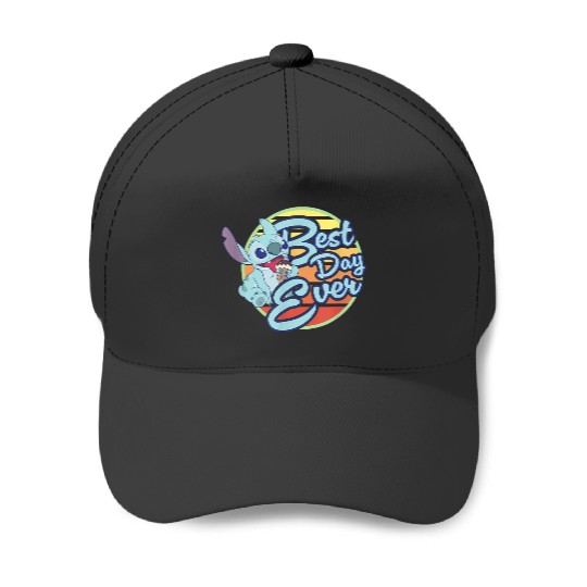 Disney Lilo Stitch Best Day Ever Stitch Ice Crea Baseball Caps