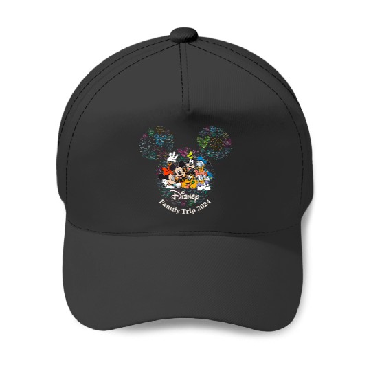Disney Mickey Friends Fireworks Vacation Family Trip 2024 Baseball Caps