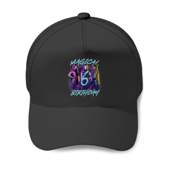 Disney Descendants 3 Magical 6th Birthday Group Poster Baseball Caps