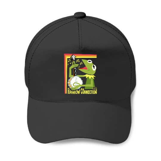 Disney The Muppet Movie Kermit Rainbow Connection Stylized Baseball Caps