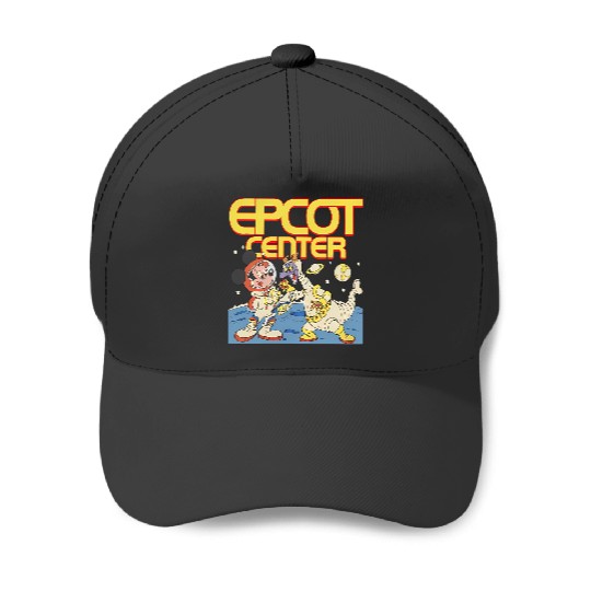 Disney Epcot Mickey & Dragon Figment Astronaut Baseball Caps