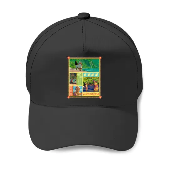 Disneyss Moana And Gramma Tala Listen To The Ocean Baseball Caps