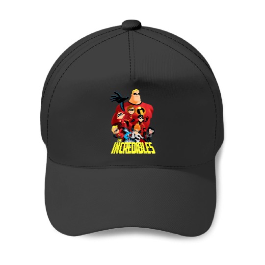 Disney Pixar The Incredibles Bold Movie Logo Gro Baseball Caps