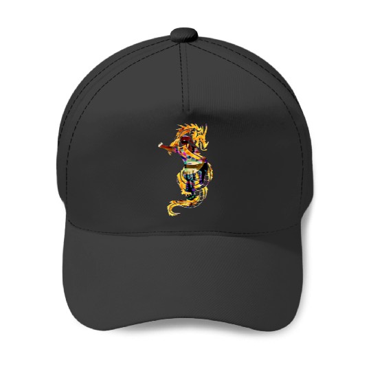 Kawaii Cute Samurai Sticker: Disney Mulan Anime Mushu, Mulan and Mushu Baseball Caps