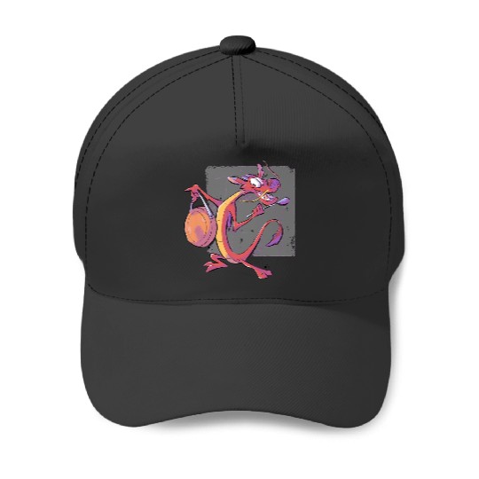 Chibi Bolin Sticker1: Disney Mulan Anime Mushu, Mulan and Mushu Baseball Caps