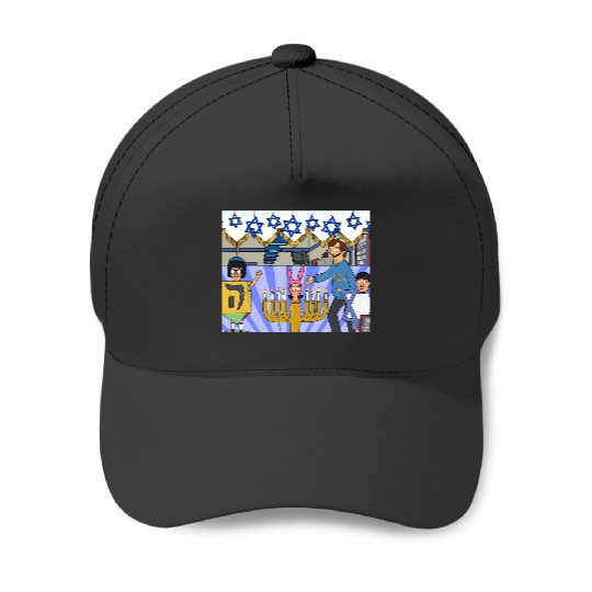 BobS Burgers Says Happy Hanukkah Baseball Caps