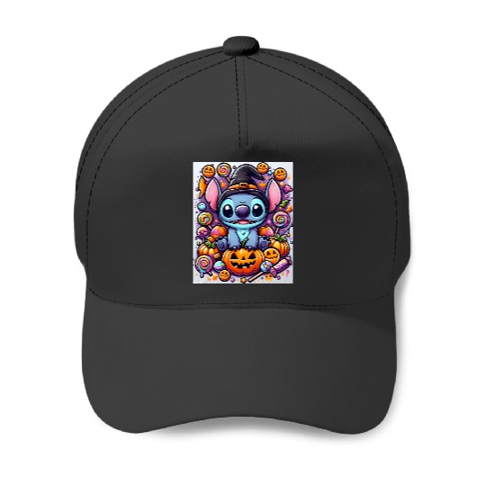 Stitch Halloween illustration Sticker, Stitch Eras Tour , Stitch Shirt, Disney Land Lilo and Stitch Baseball Caps