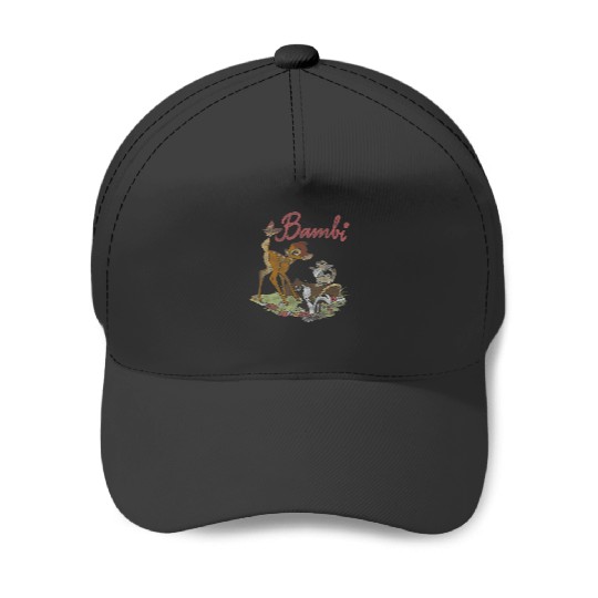 Disney Bambi Group Shot Logo Baseball Caps