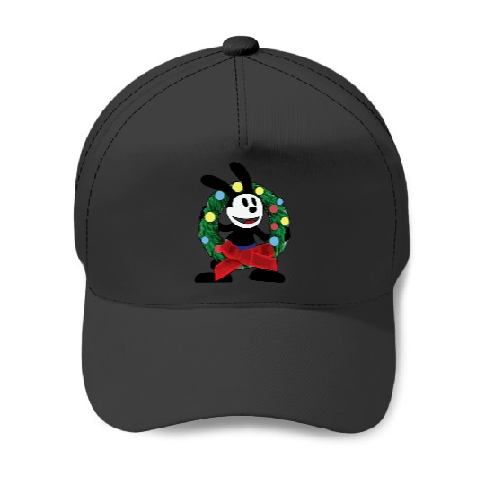 Oswald Christmas Wreath  : Mickey Disney Christmas, Disney Christmas Baseball Caps