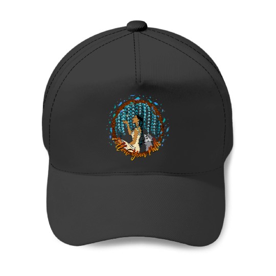 Disney Pocahontas Follow Your Path Circle Text Baseball Caps