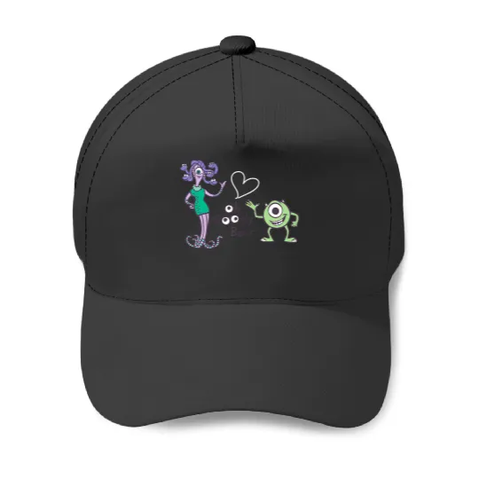 Disneyss Pixars Monsters Inc Mike Celia Oh Googly Bear Logo Baseball Caps