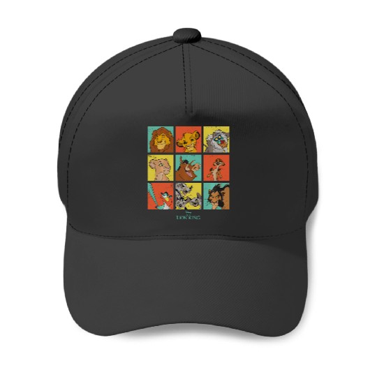 Disney The Lion King Characters 90S Grid Baseball Caps