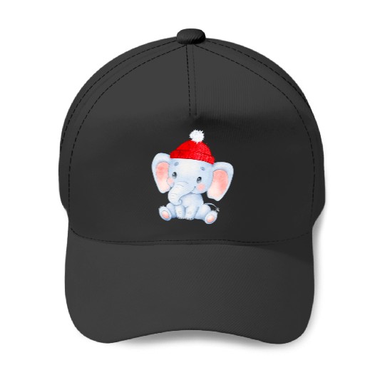 Discover Cute Elephant Winter Season   , Disney Elephant Dumbo Christmas , Dumbo Christmas Baseball Caps