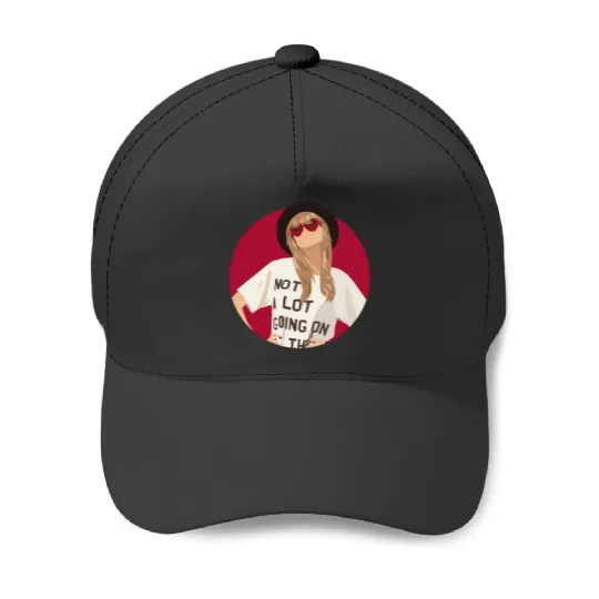 Discover Taylor Red Illustration Baseball Caps