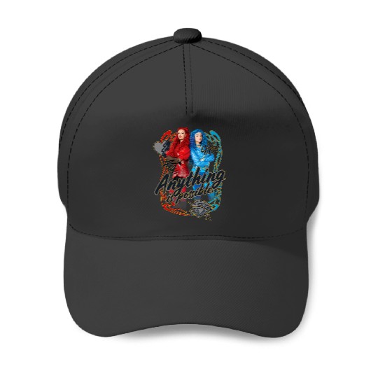 Discover Disney Descendants Red Chloe Anything Is Possible Chest Logo Baseball Caps