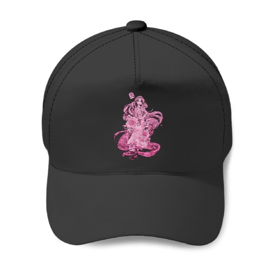 Disney Tangled Pink Tonal Rapunzel Portrait Grap Baseball Caps