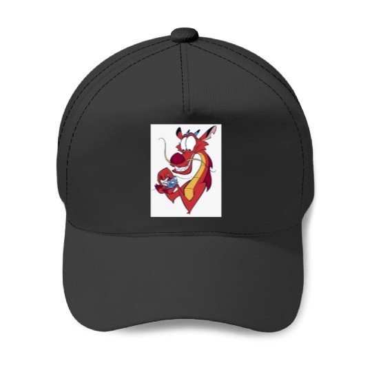 Mulan Cricket Throw Blanket: Disney Mulan Anime Mushu, Mulan and Mushu Baseball Caps