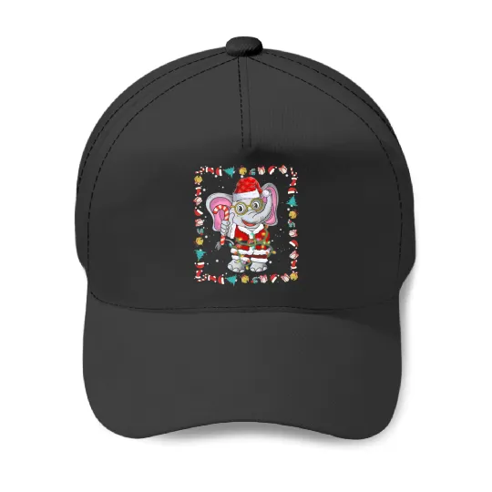 Discover Christmas Elephants Funny Santa Hat Lights Decorations Sticker, Disney Elephant Dumbo Christmas , Dumbo Christmas Baseball Caps