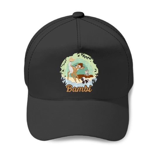 Discover Disney Bambi Thumper And Flower Paper Cut Portrait Baseball Caps