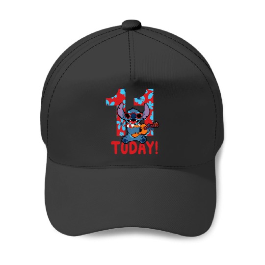 Discover Disney Lilo Stitch Tropical Birthday 11 Years Old Today Baseball Caps