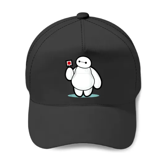 Disneyss Big Hero 6 Baymax With Lollipop Cute shots Baseball Caps