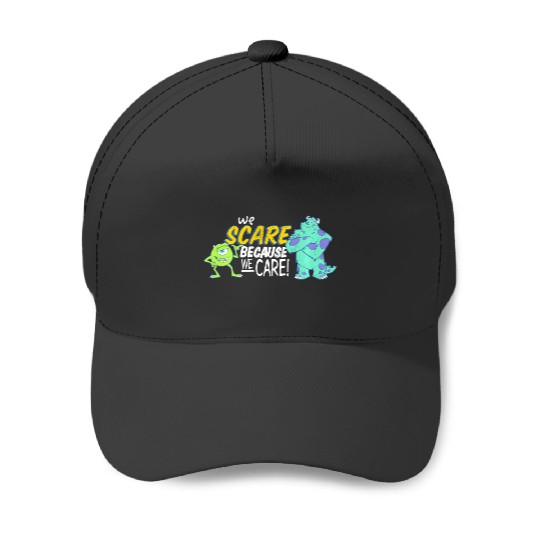 Discover Disney Pixar Monsters Inc Scare Because We Care Baseball Caps