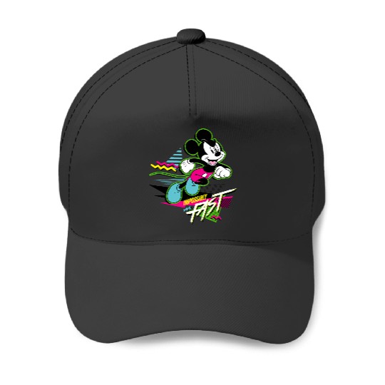 Disney Mickey Mouse Impossibly Fast 90s Retro Baseball Caps