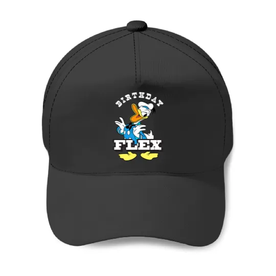 Discover Disney Donald Duck Classic Vintage Retro Birthday Flex Baseball Caps