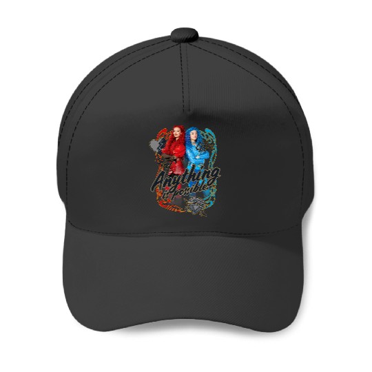 Discover Disney Descendants Red Chloe Anything Is Possible Chest Logo Baseball Caps