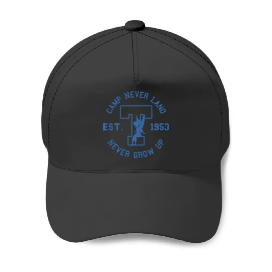 Disney Peter Pan Tinker Bell Camp Never Land Est. 1953 Baseball Caps