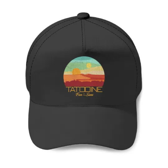 Star Wars Tatooine Postcard Fun in the Sun Vintage Disney+ Long Sleeve T-Shirt Baseball Caps