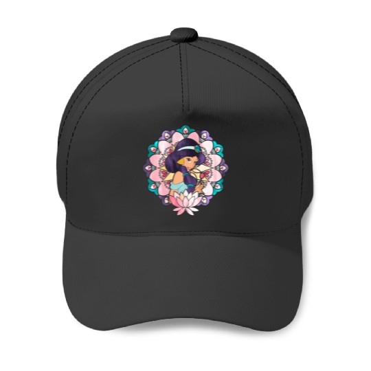 Disney Aladdin Jasmine Stained Glass Lotus Baseball Caps