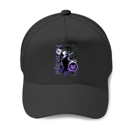 Marvel Hawkeye Disney Plus Target Paint Splatter Baseball Caps