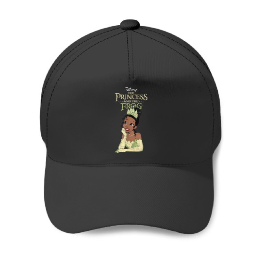 Disneyss The Princess And The Frog Iconic Tiana Chest Poster Baseball Caps