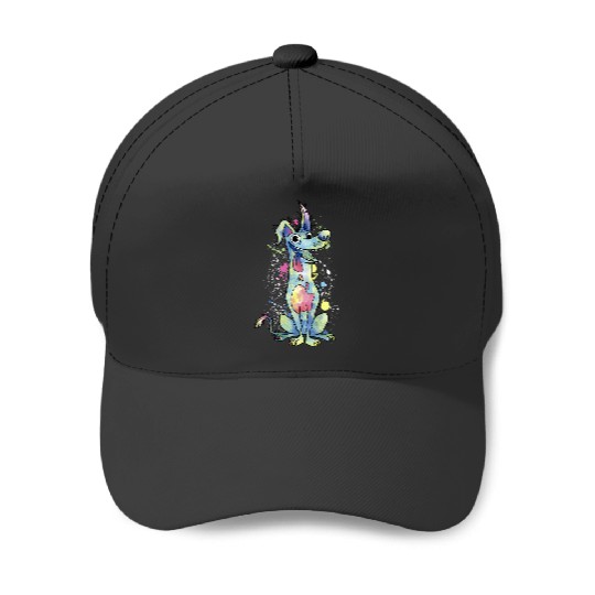 Discover Disney Pixar Coco Dante Watercolor Splatter Baseball Caps