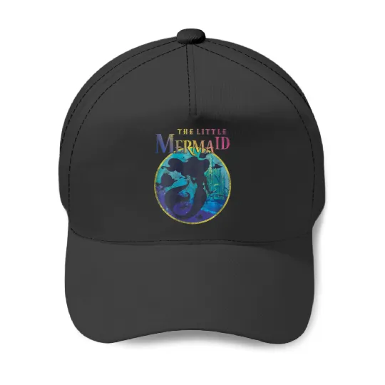 Discover womens disney little mermaid ariel flounder silhouette portrait Baseball Caps
